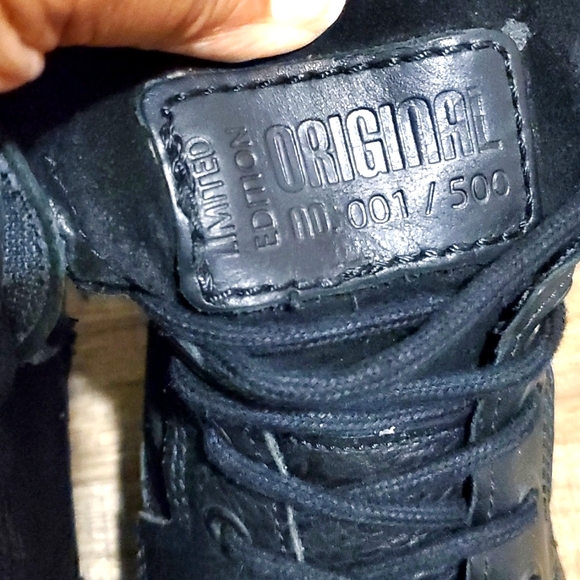 BullBoxer Men's Waylon Black Leather Lace-Up Side-Zip Boots Sz 8 - Picture 11 of 12